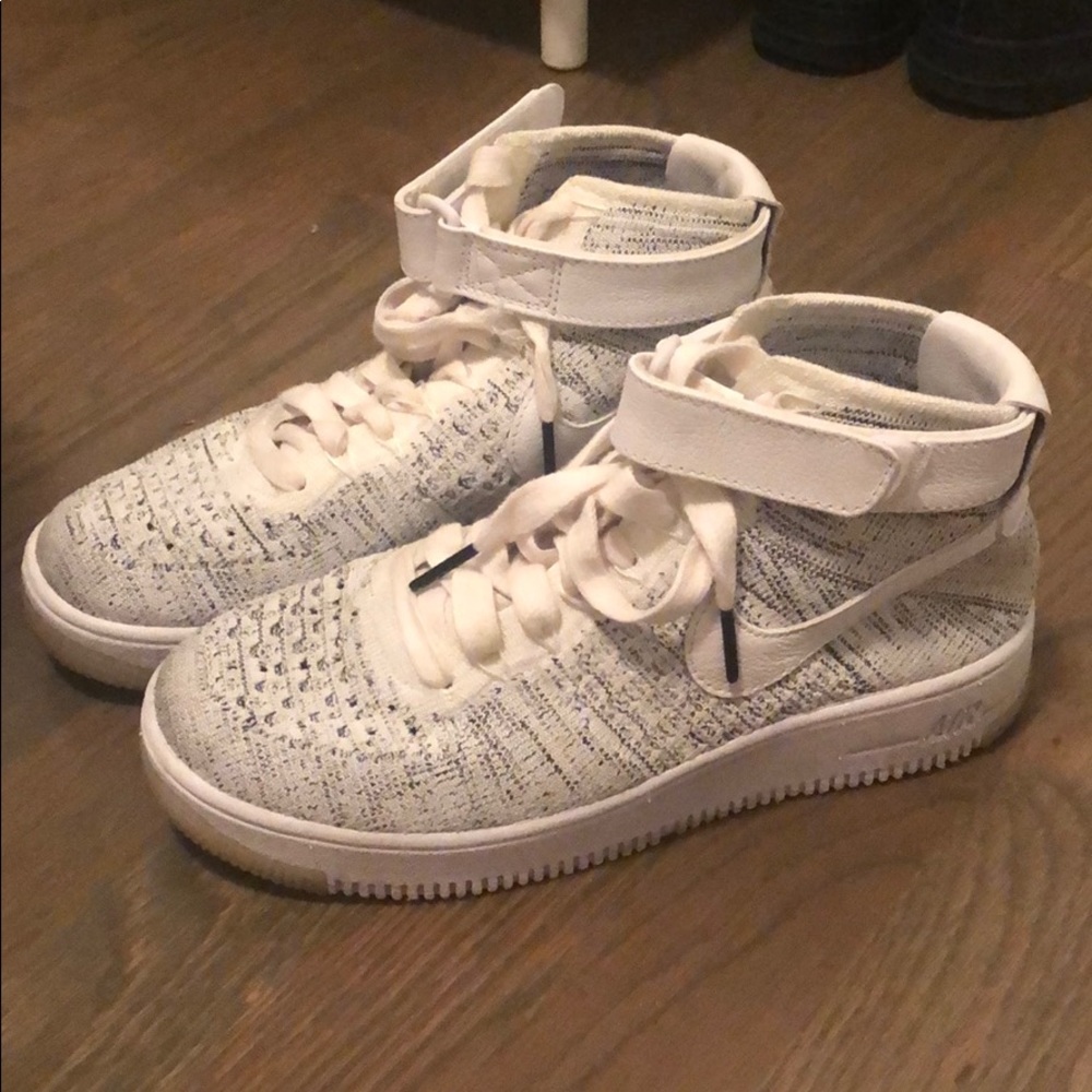 Nike Flyknit Hi-Top Air Force 1s